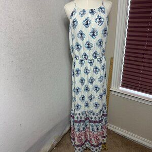 slim fit dress slacks Dress Casual Maxi By Maurices In Black & White, Size:S main image 1